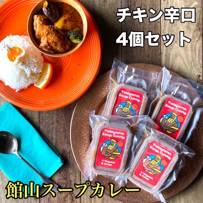 館山スープカレー(チキン)冷凍パック　レギュラー　辛口4人前【配送不可地域：離島】【1412636】