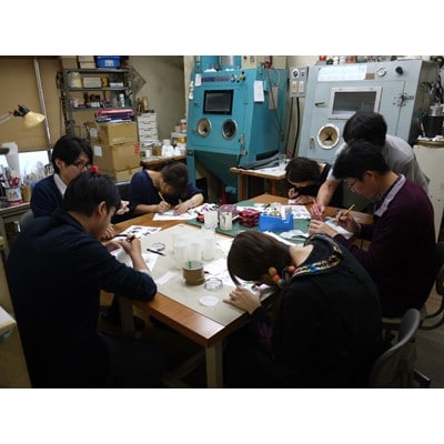 サンドブラスト(ガラス工芸)体験教室　ペア【配送不可地域：離島・沖縄県】【1204492】